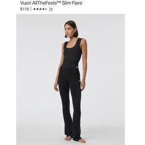 Vuori All The Feels High Waist Slim Flare Leggings Size XL